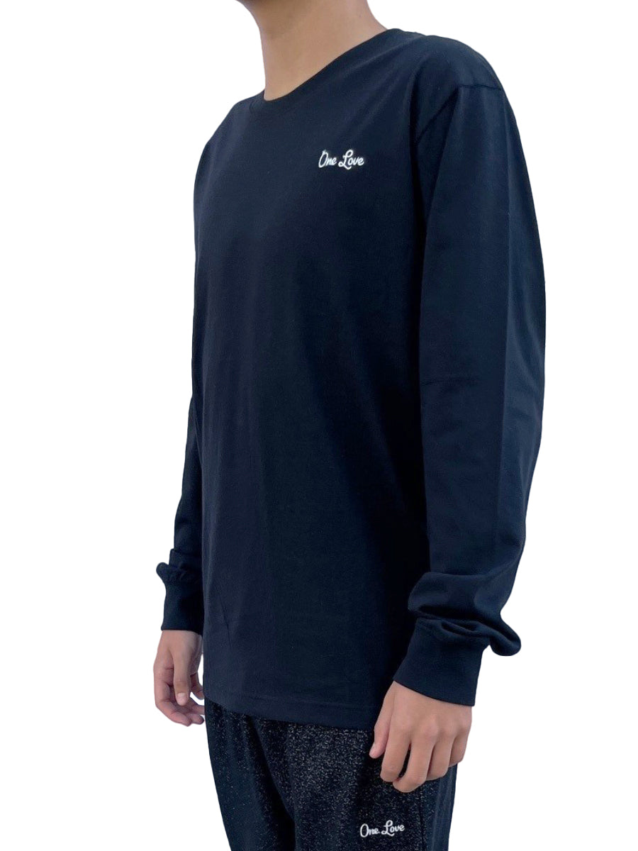 W2512-0959EM LONG SLEEVE LOVE LINES CREW NECK