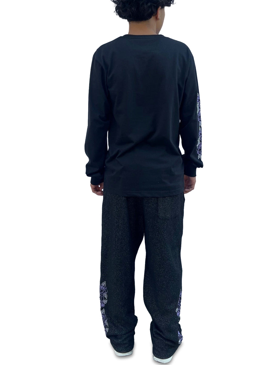 W2512-0959EM LONG SLEEVE LOVE LINES CREW NECK