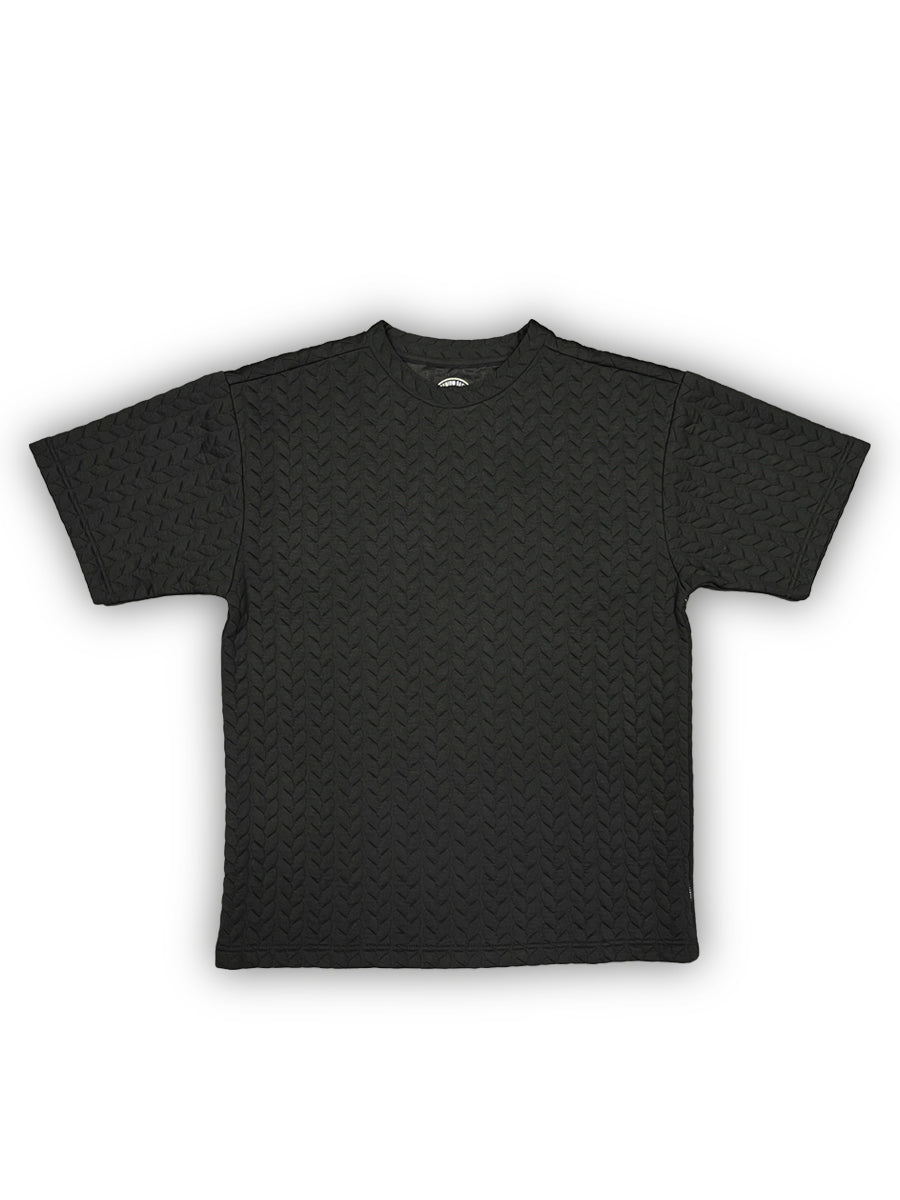 W2494-0018 BRAID KNIT BOXY TEE