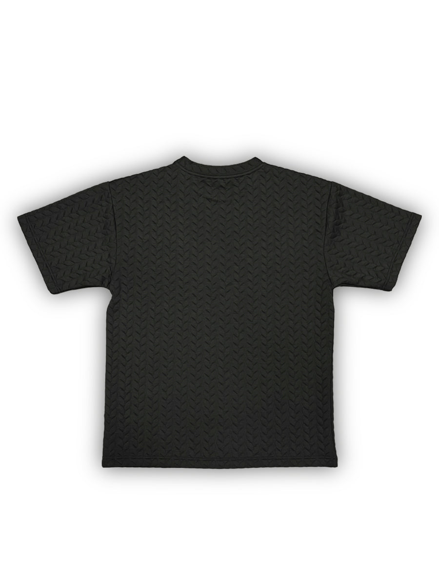 W2494-0018 BRAID KNIT BOXY TEE