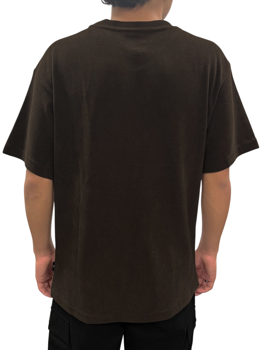 W2494-0016 FLAT BACK RIB  BOXY CREW NECK TEE