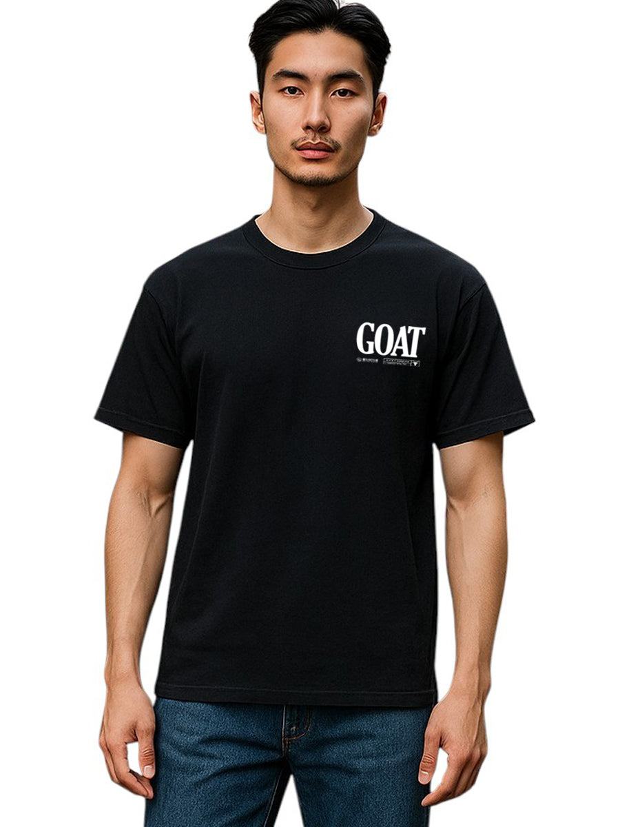 W2511-0990PT GOAT SAVIOR CREW NECK TEE