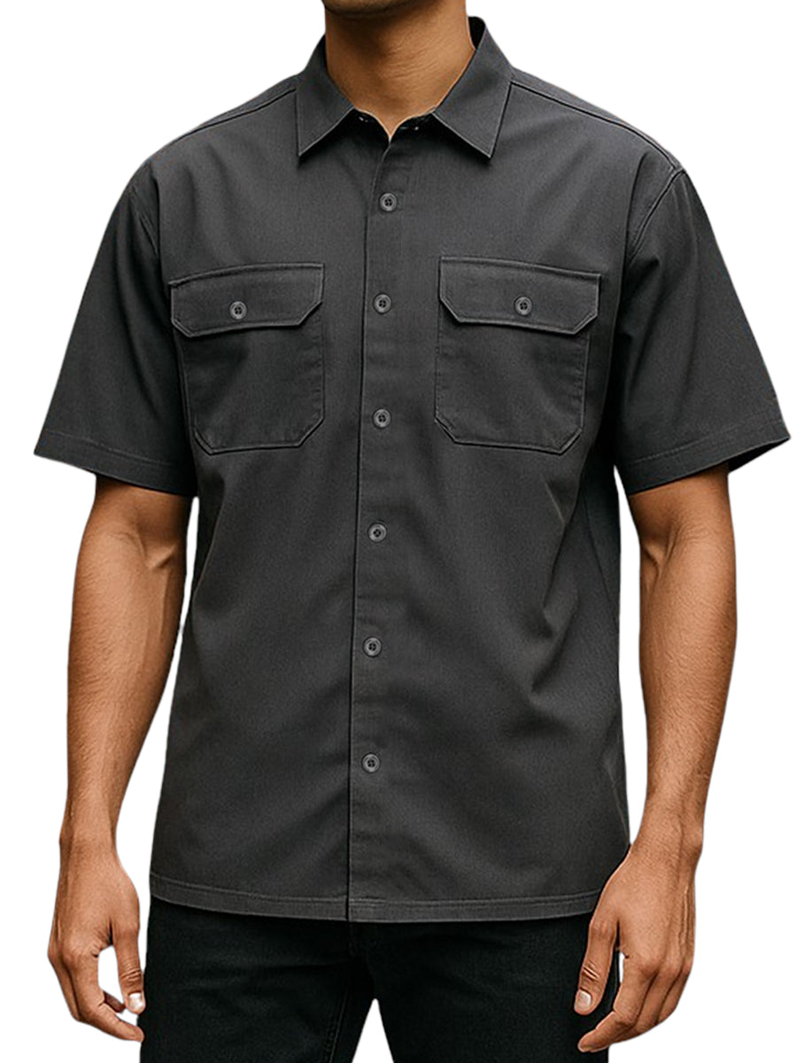 W2513-0001 TWILL WORK SHIRT