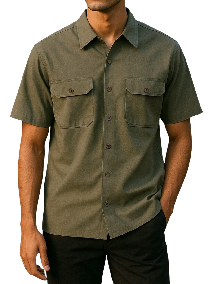 W2513-0001 TWILL WORK SHIRT