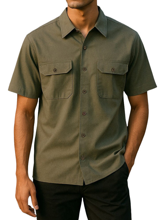 W2513-0001 TWILL WORK SHIRT
