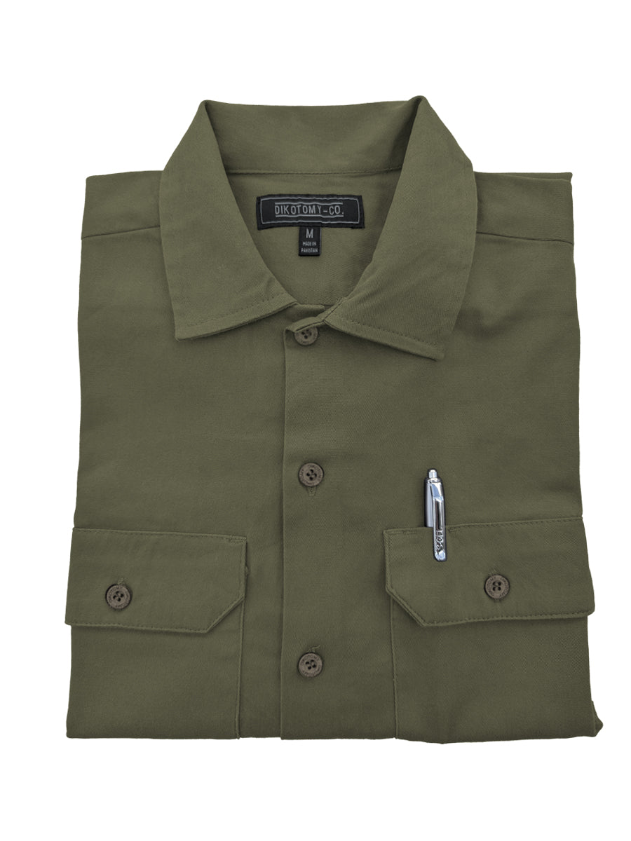 W2513-0001 TWILL WORK SHIRT