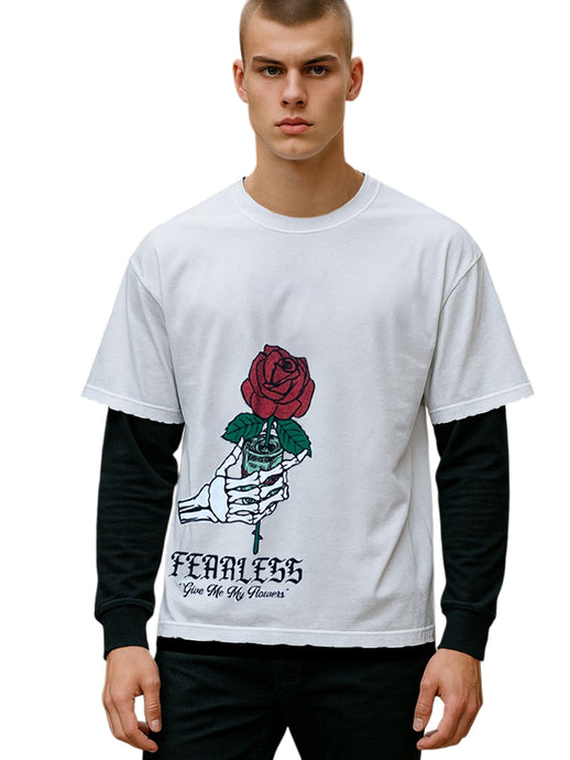 W2524-1048PT FEARLESS RAW EDGE CROPPED 2FER