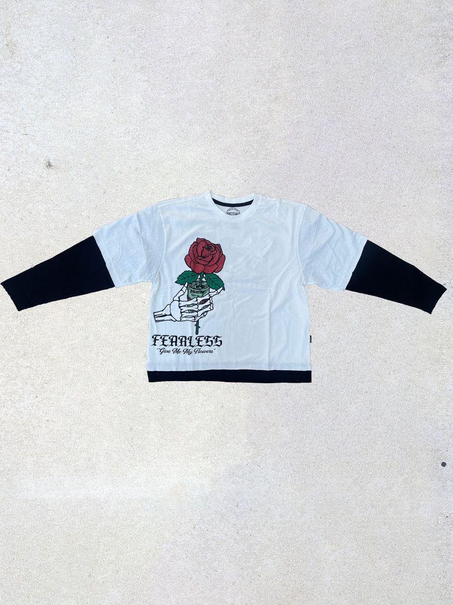 W2524-1048PT FEARLESS RAW EDGE CROPPED 2FER