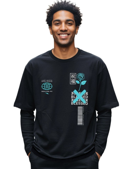 W2524-1030PT BLESSED RAW EDGE CROPPED 2FER
