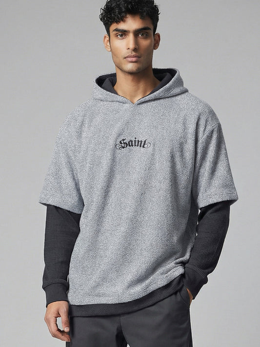 W2525-1049EM SAINTS BOXY PULLOVER TWOFER