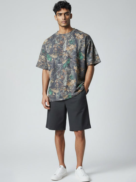 W2494-1095PT WOODLAND CAMO SEED TERRY BOXY CREW