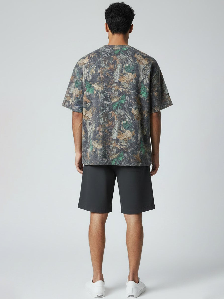 W2494-1095PT WOODLAND CAMO SEED TERRY BOXY CREW