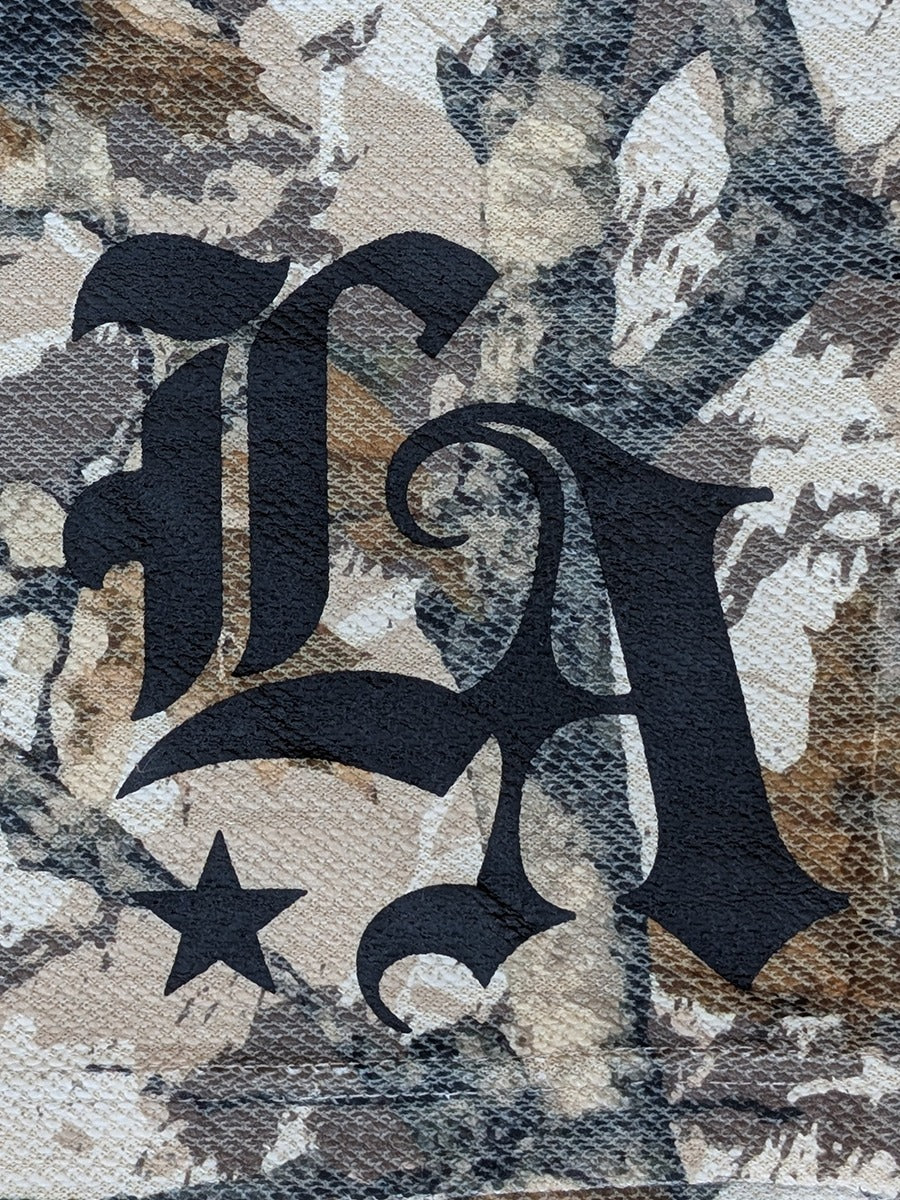 W8037-1038PT L.A STAR ROCKVIEW TERRY MAPLE CAMO SHORTS