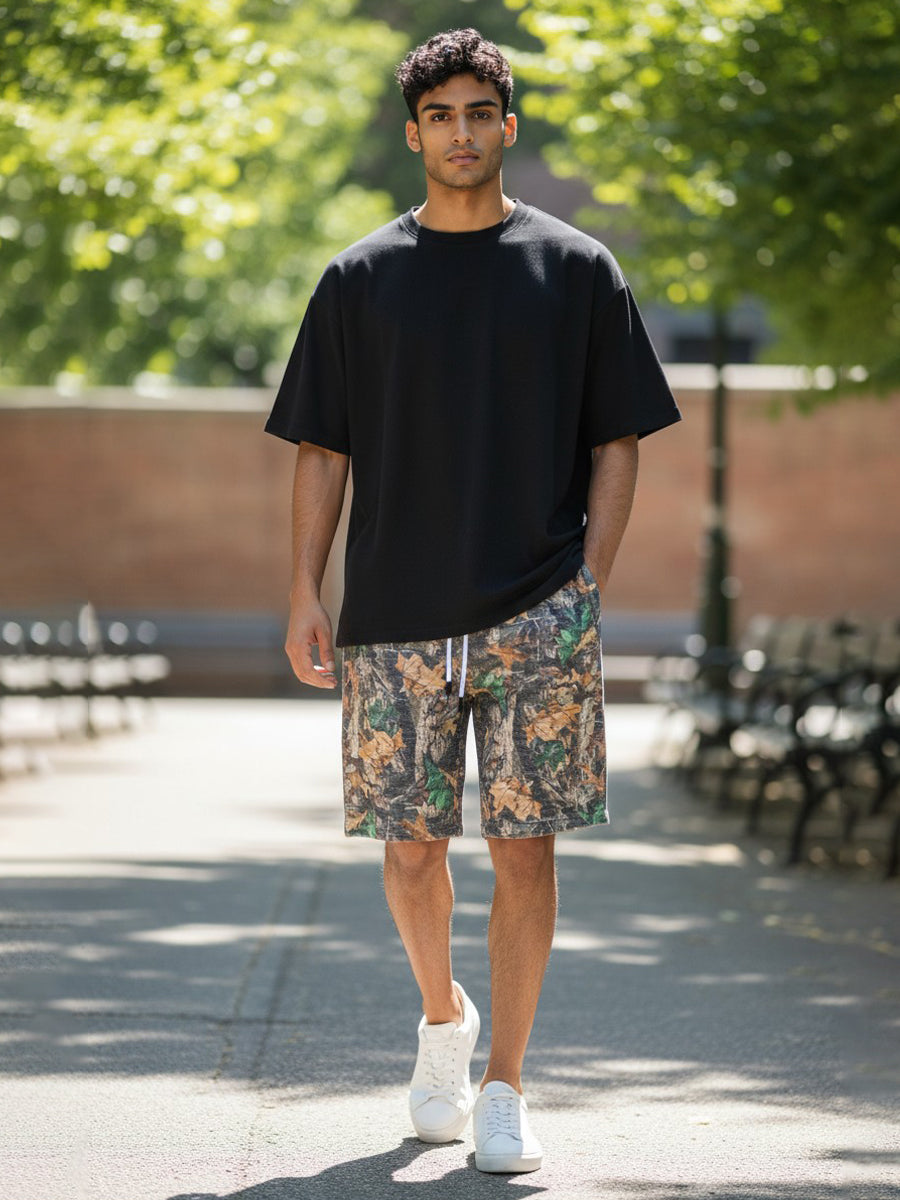 W8037-1095 WOODLAND CAMO SHORTS