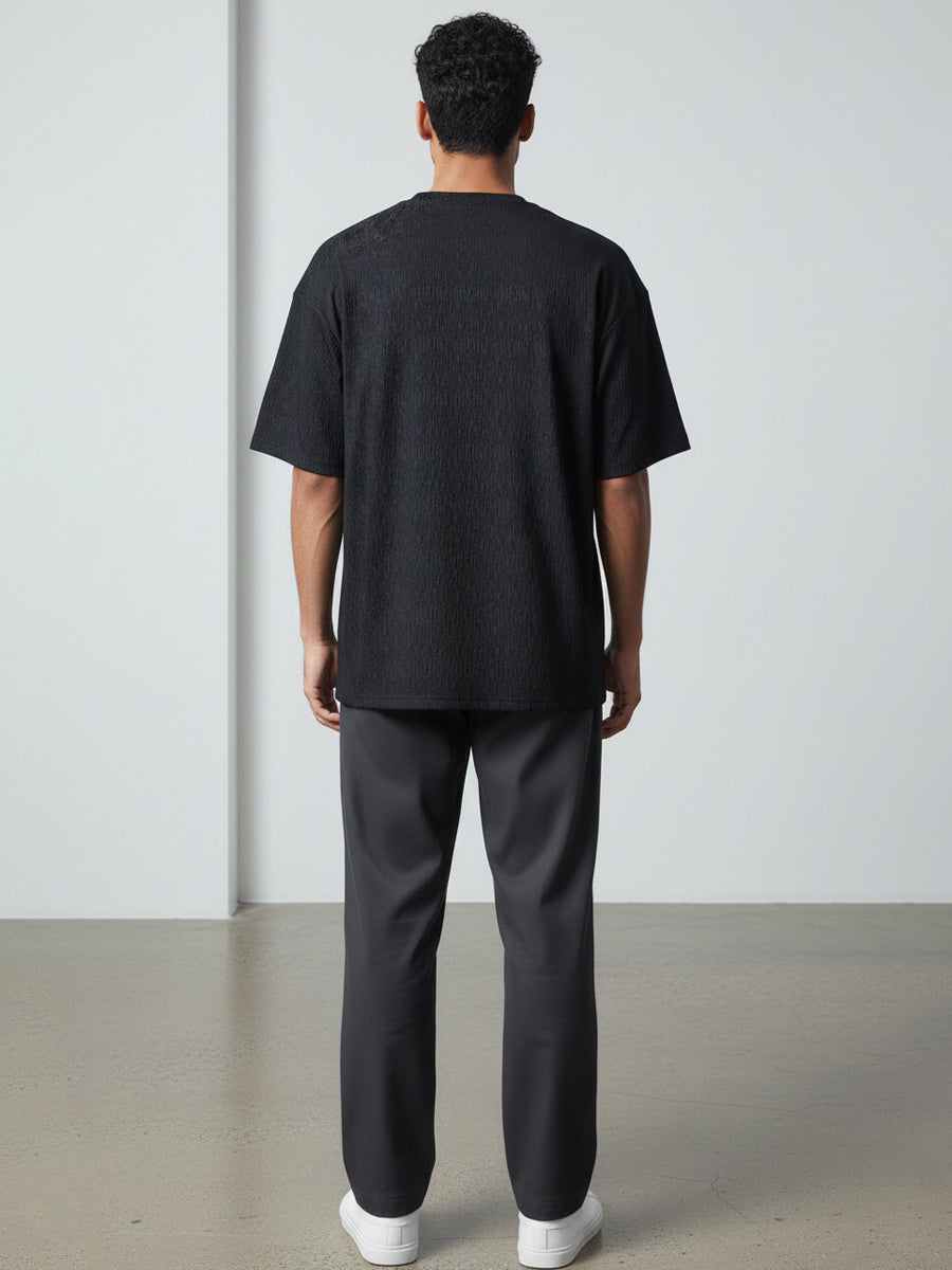 W2494-1092EMB NY ARCHED DASHED JERSEY BOXY TEE