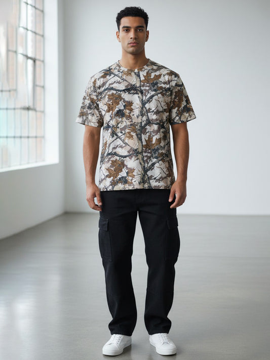 W2494-1094EM LA CALIFORNIA MAPLE GEO BOXY TEE