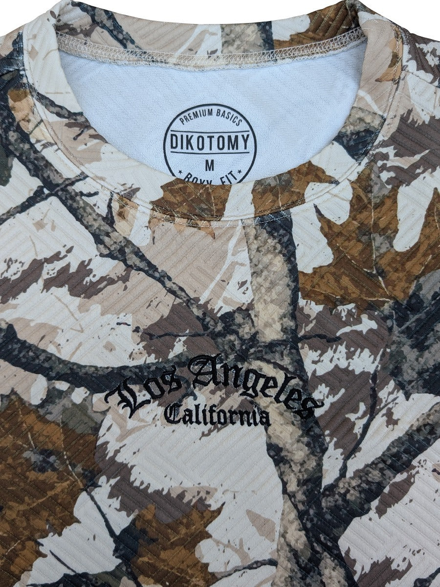 W2494-1094EM LA CALIFORNIA MAPLE GEO BOXY TEE
