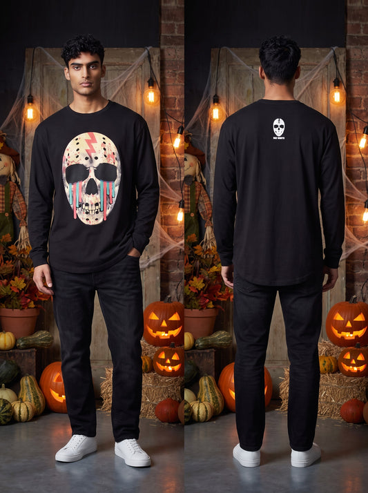W2448-0771PT MASK OFF LONG SLEEVE CREW NECK TEE