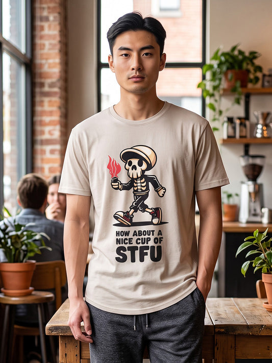 W2437-0953PT  CUP OF STFU CREW NECK TEE