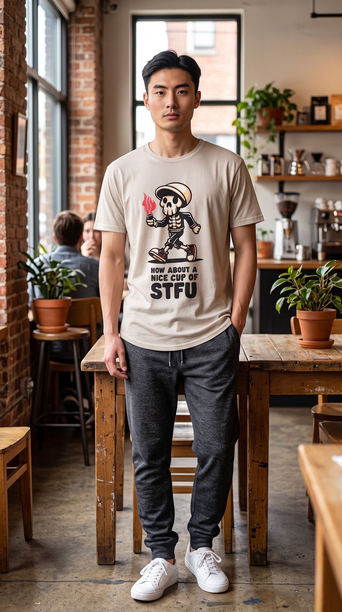 W2437-0953PT  CUP OF STFU CREW NECK TEE