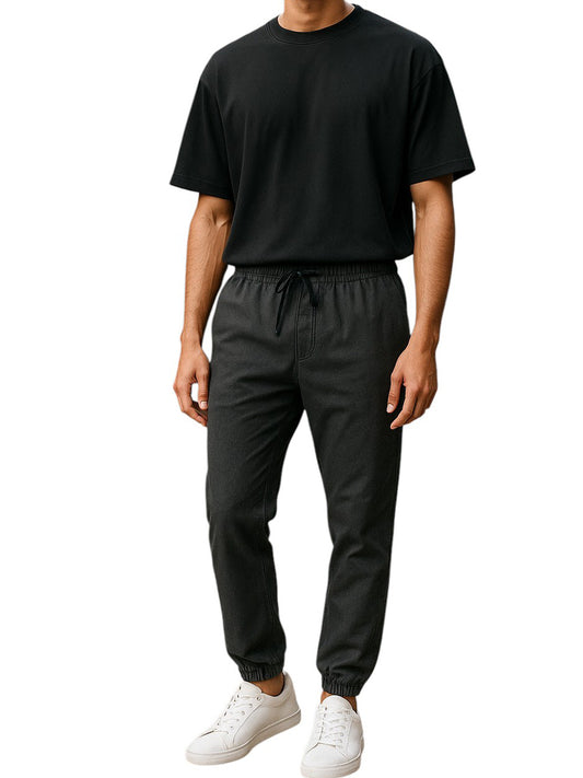 W8071-0004  YM  DIAMOND CANVAS JOGGER PANT