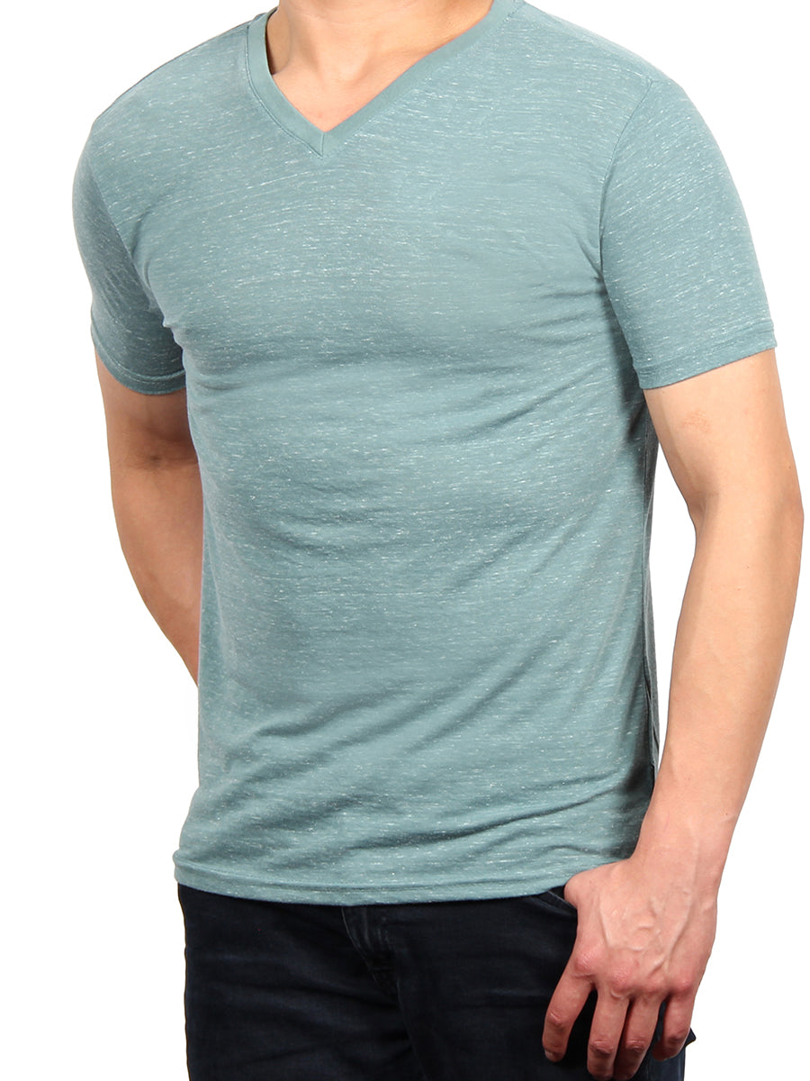 W1047-0044 WAVE JERSEY SS V-NECK