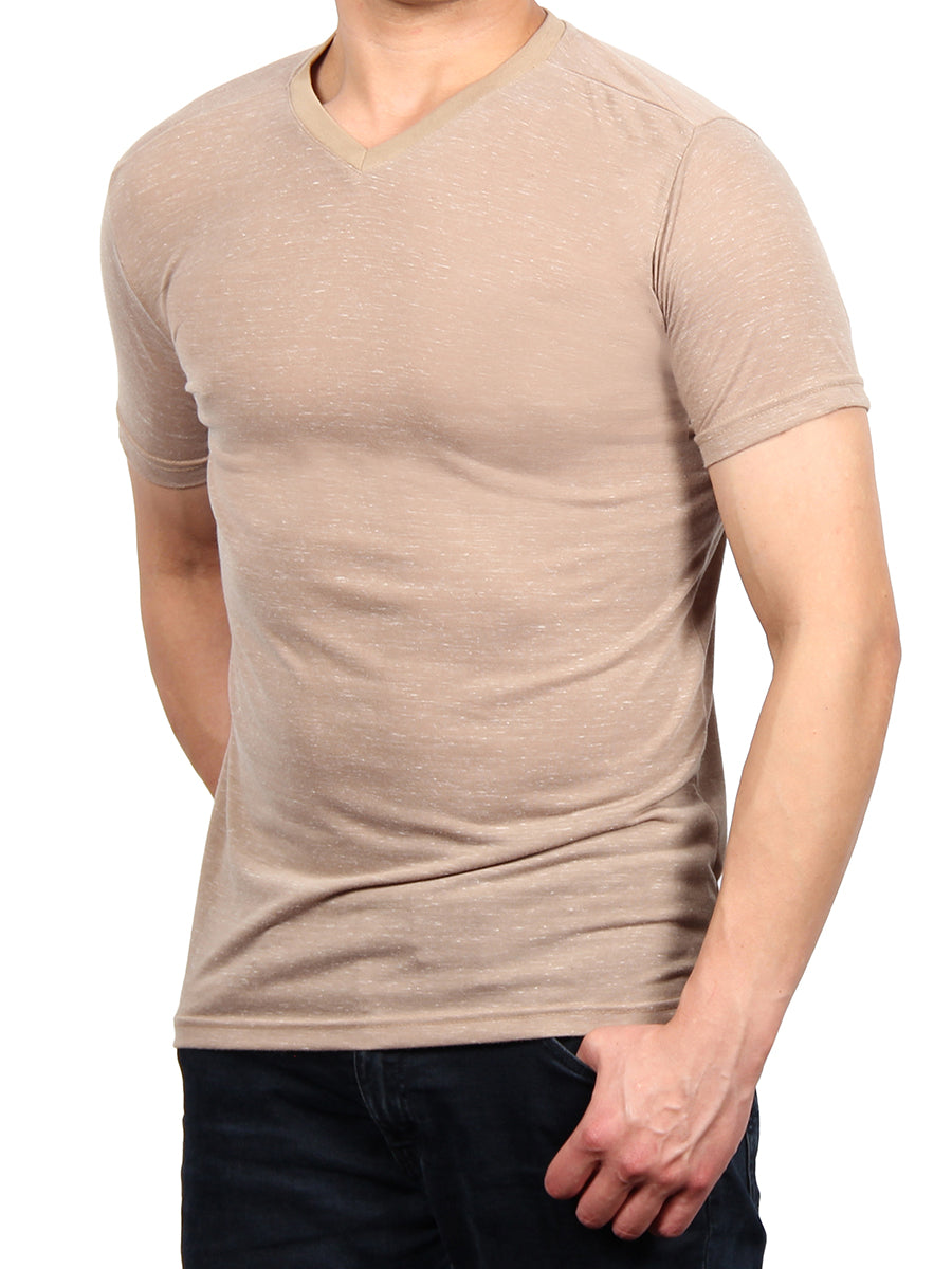 W1047-0044 WAVE JERSEY SS V-NECK