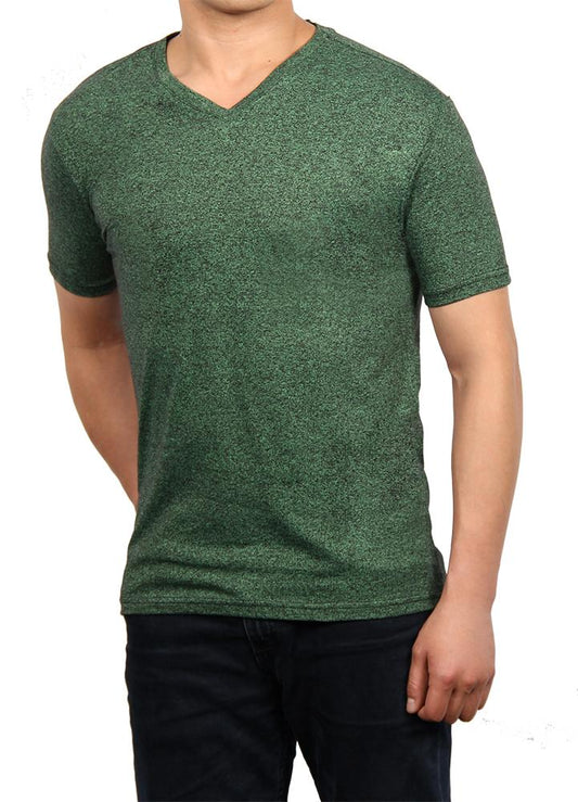 W1047-0047 TRI-GRAVEL JERSEY SS V-NECK