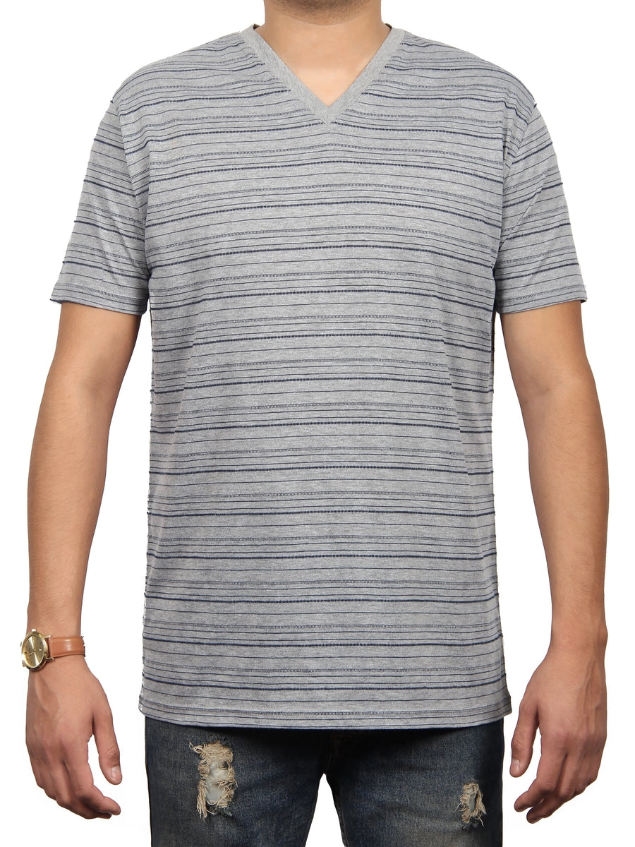JACK STRIPE JERSEY SS V-NECK  SKU: W1047-0222ST