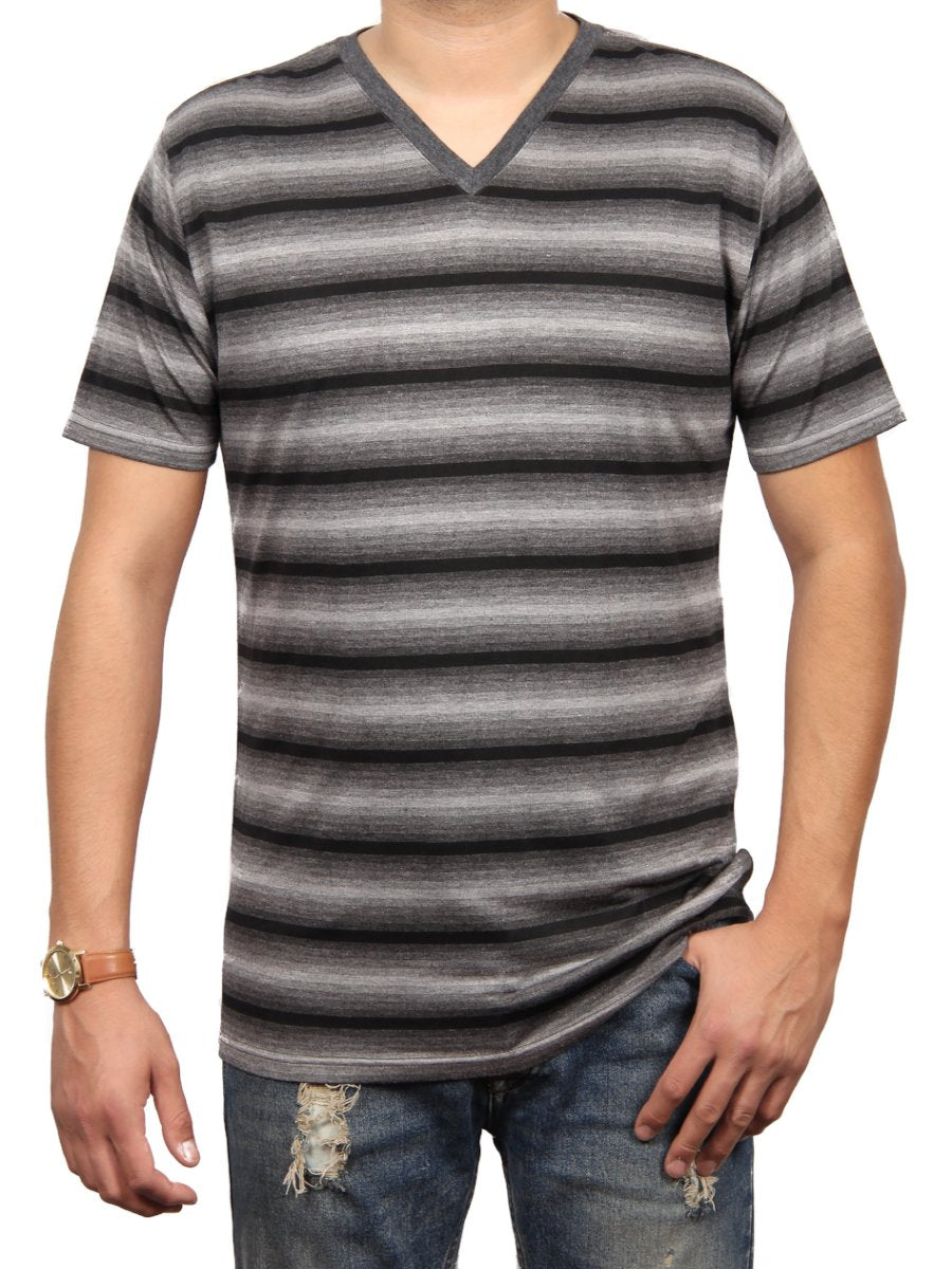 W1047-0223ST ASHER STRIPE JERSEY SS V-NECK