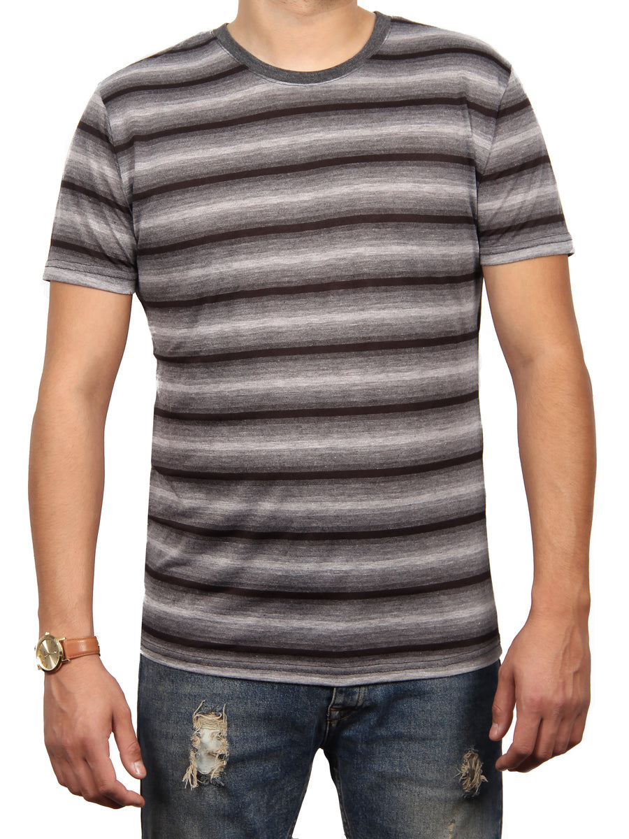 W1100-0223ST ASHER STRIPE JERSEY SHORT SLEEVE CREW NECK T-SHIRT