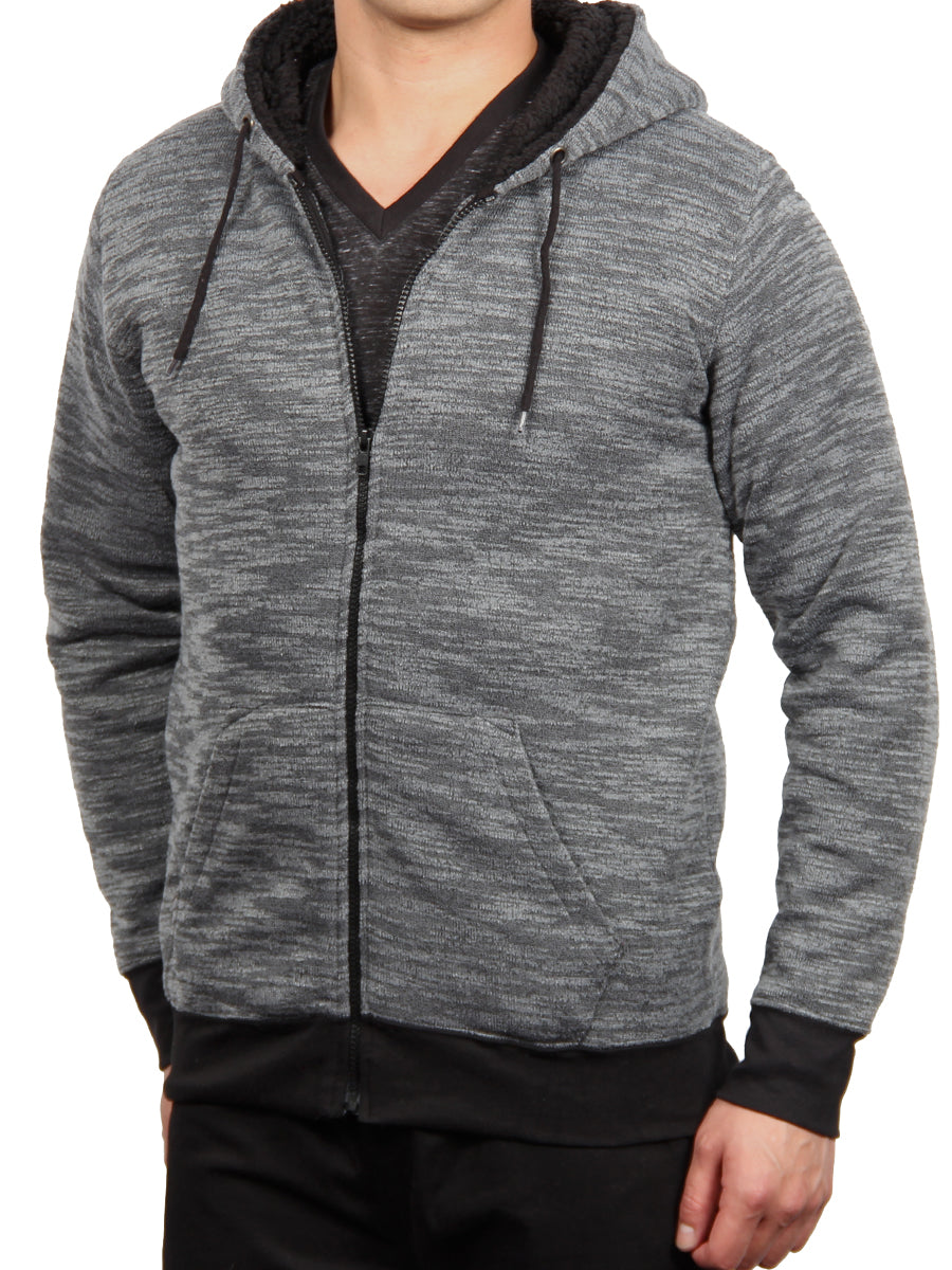 W1534-0021 BLUR FLEECE FULL ZIP HOODIE