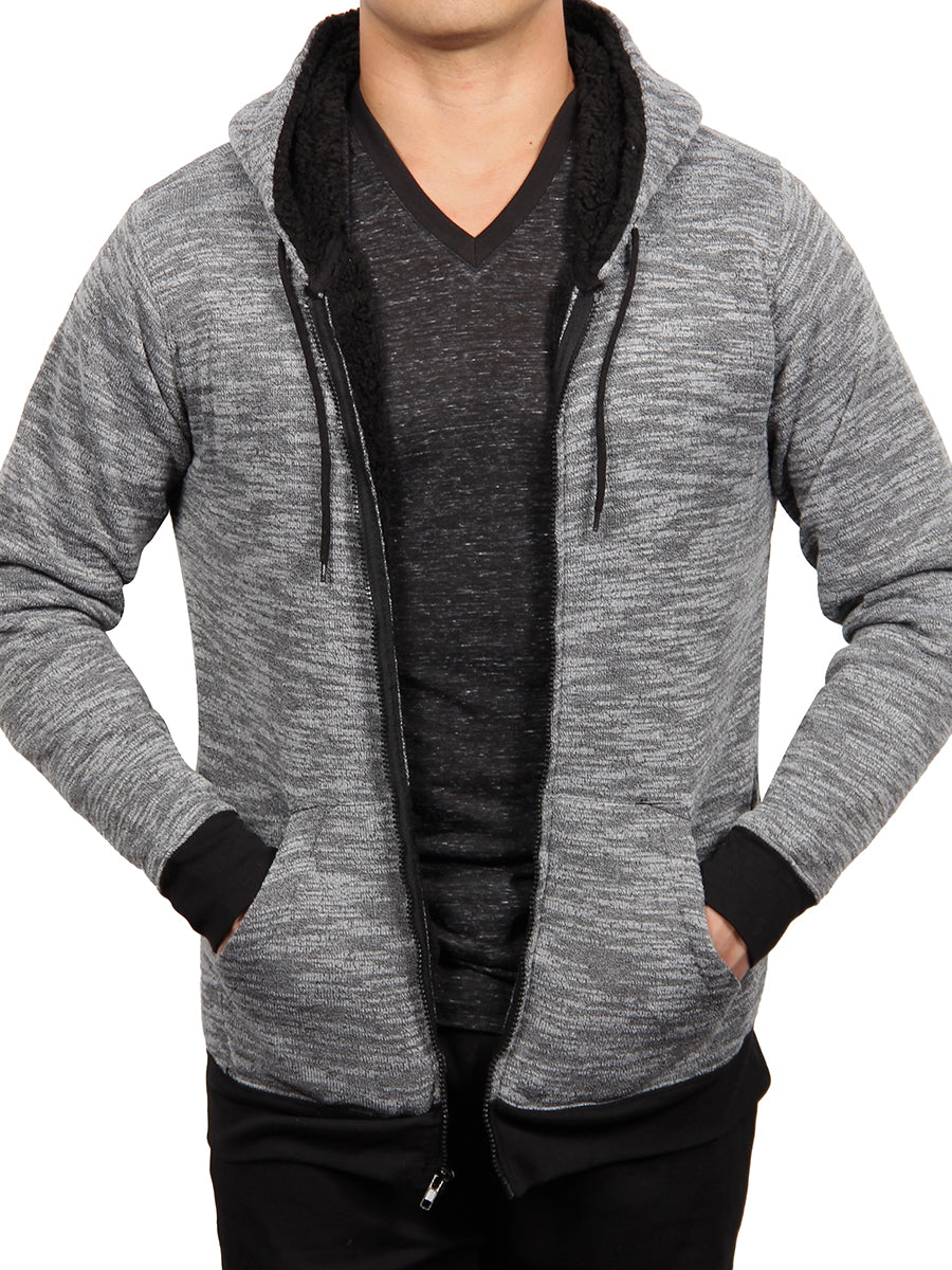 W1534-0021 BLUR FLEECE FULL ZIP HOODIE