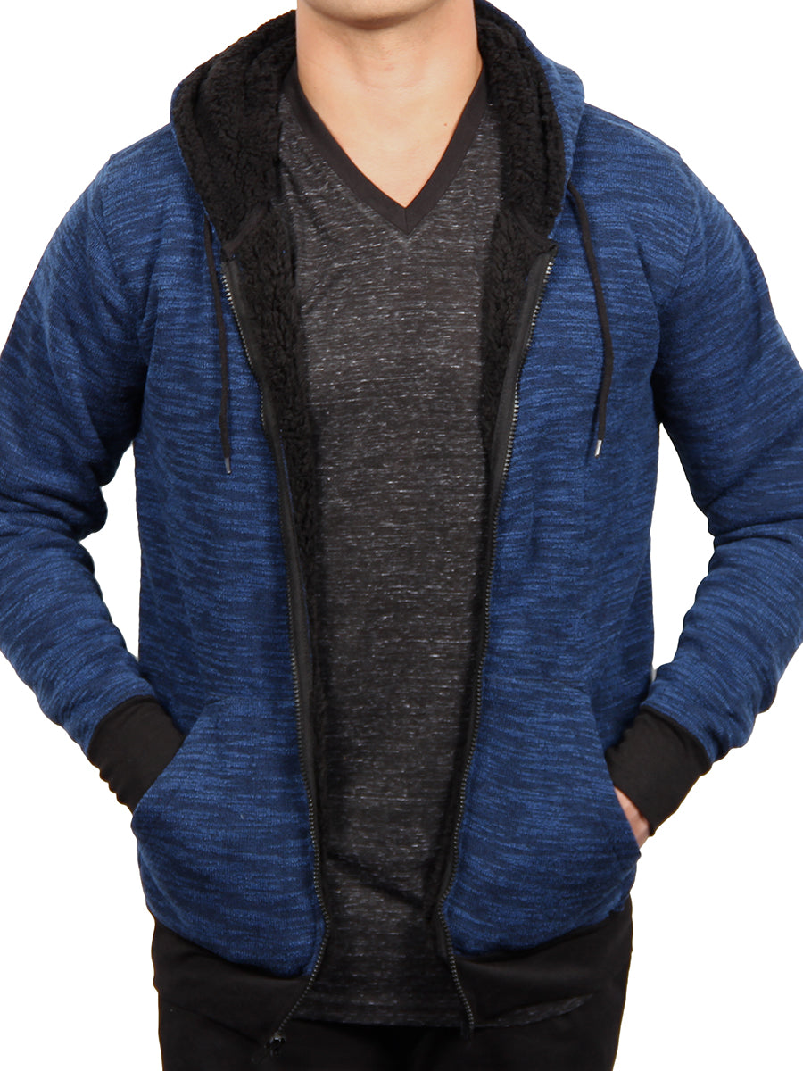 W1534-0021 BLUR FLEECE FULL ZIP HOODIE