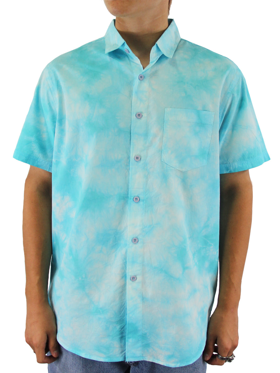 W2242-T004U REEF TIE DYE BUTTON DOWN SHIRT-URUBA TILE