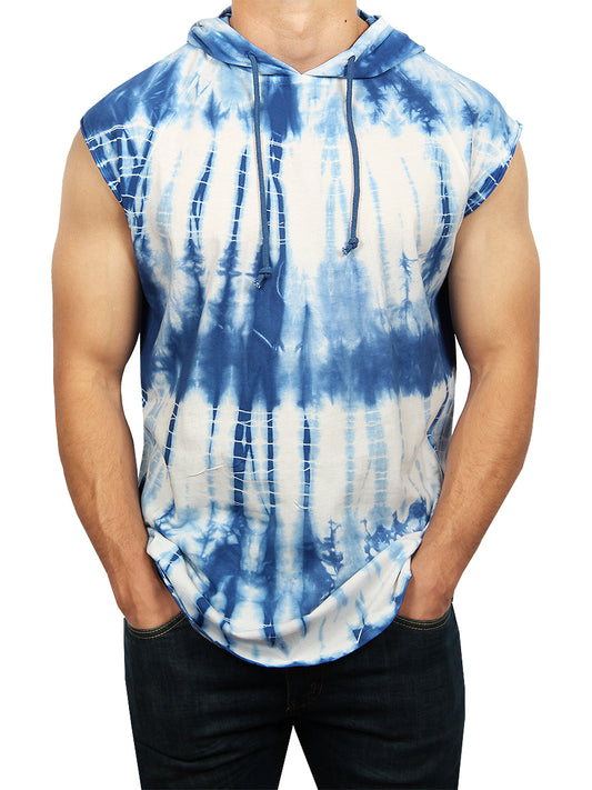 W2432-T015 LUNA TIE DYE MUSCLE HOODIE