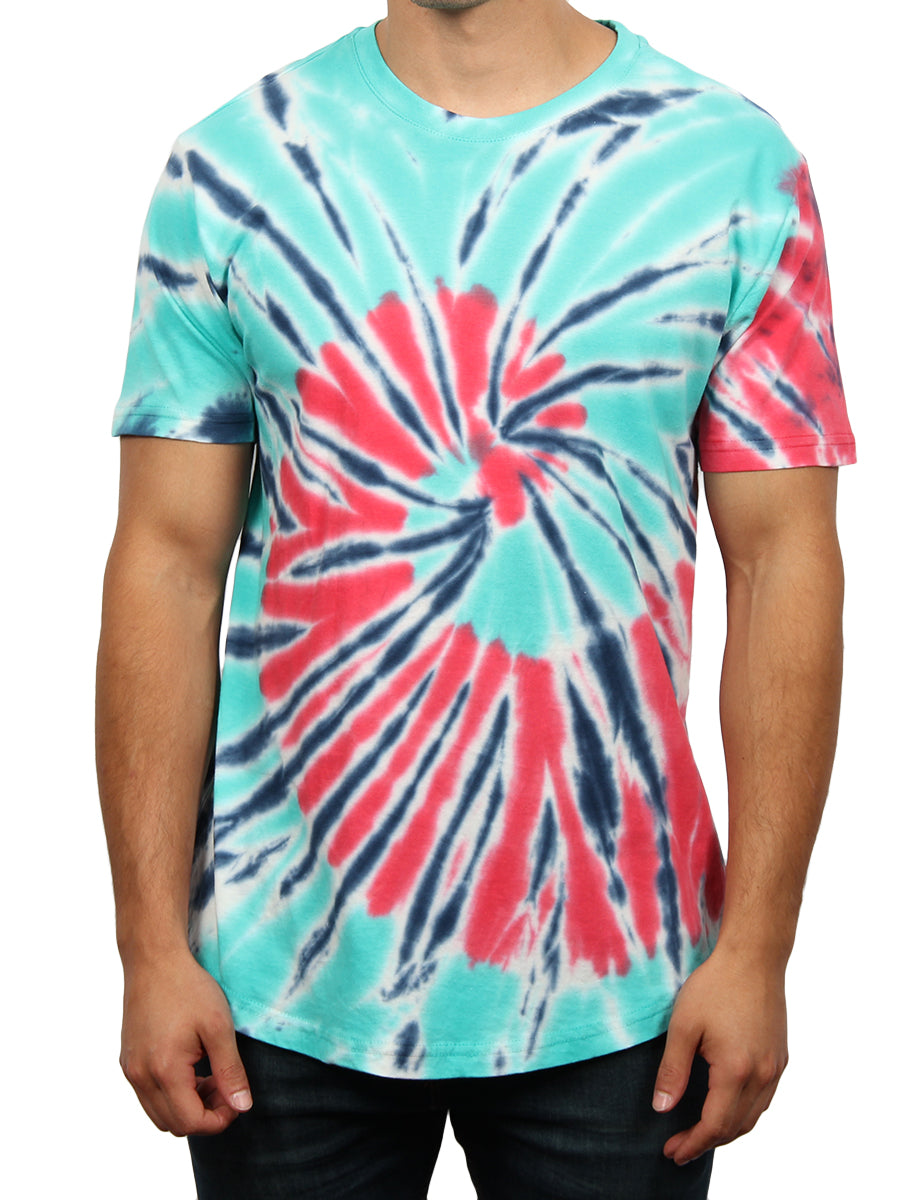 W2437-T017 ASTRO TIE DYE CREW NECK T-SHIRT