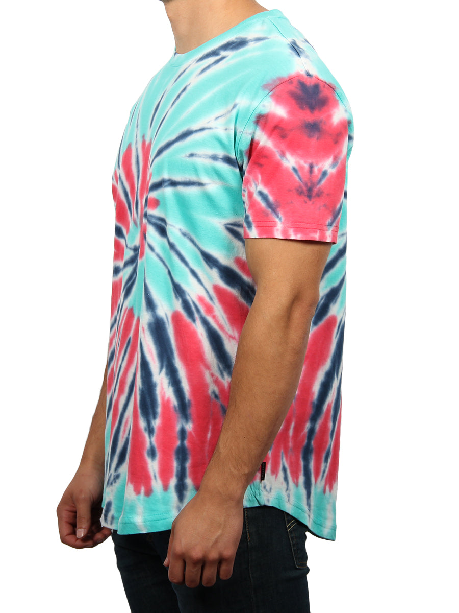 W2437-T017 ASTRO TIE DYE CREW NECK T-SHIRT