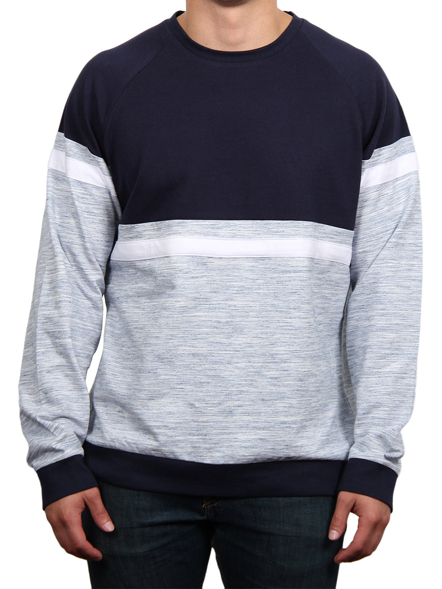 CHAMPION RAGLAN SWEATSHIRT - NAVY  SKU: W2450-0001