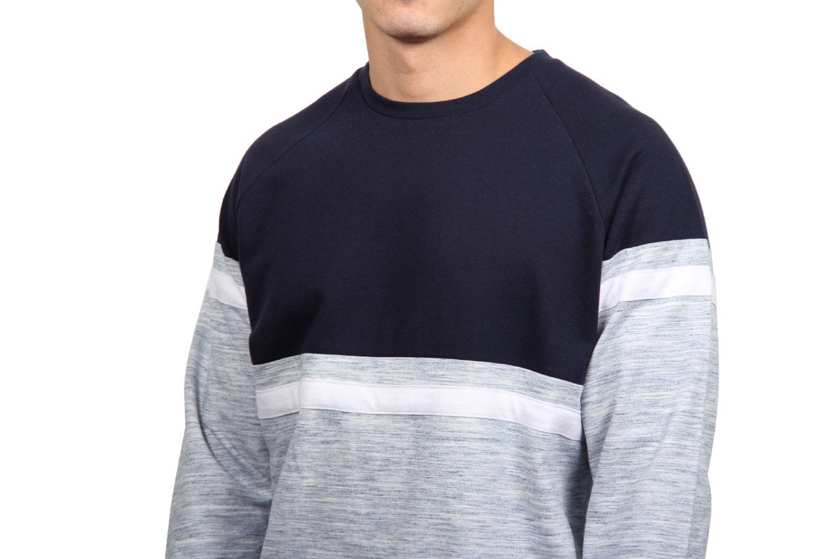 CHAMPION RAGLAN SWEATSHIRT - NAVY  SKU: W2450-0001