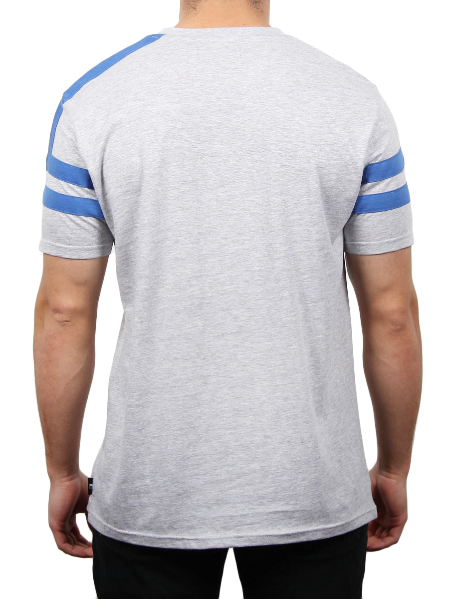 W2475-0001 HYPE CREW SHORT SLEEVE TEE-HEATHER GREY