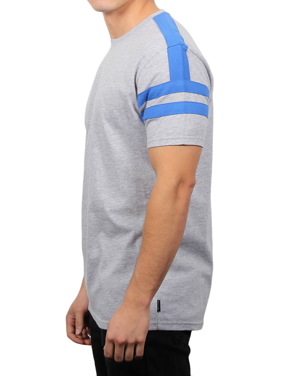 W2475-0001 HYPE CREW SHORT SLEEVE TEE-HEATHER GREY