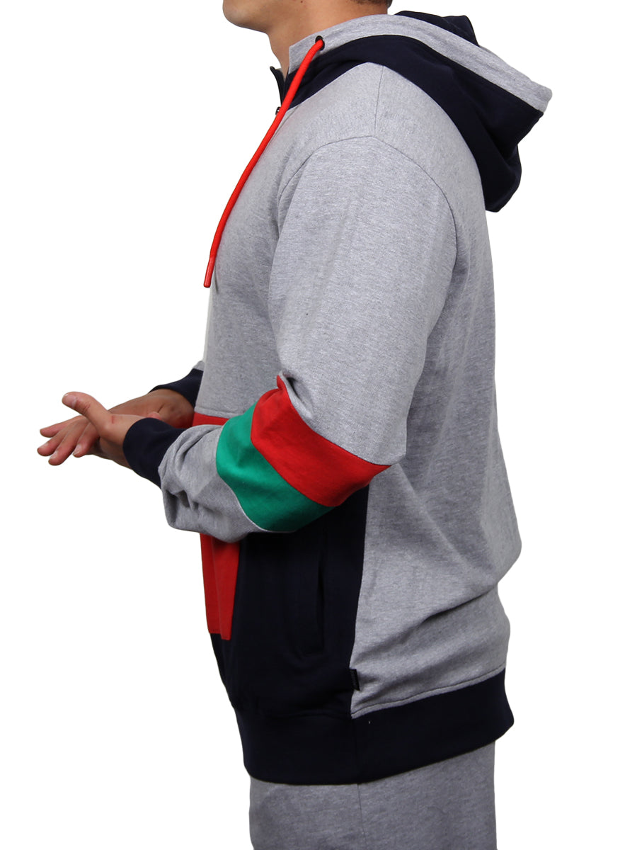 W2484-0001 FRESH HALF-ZIP ANORAK  JACKET - HEATHER GREY