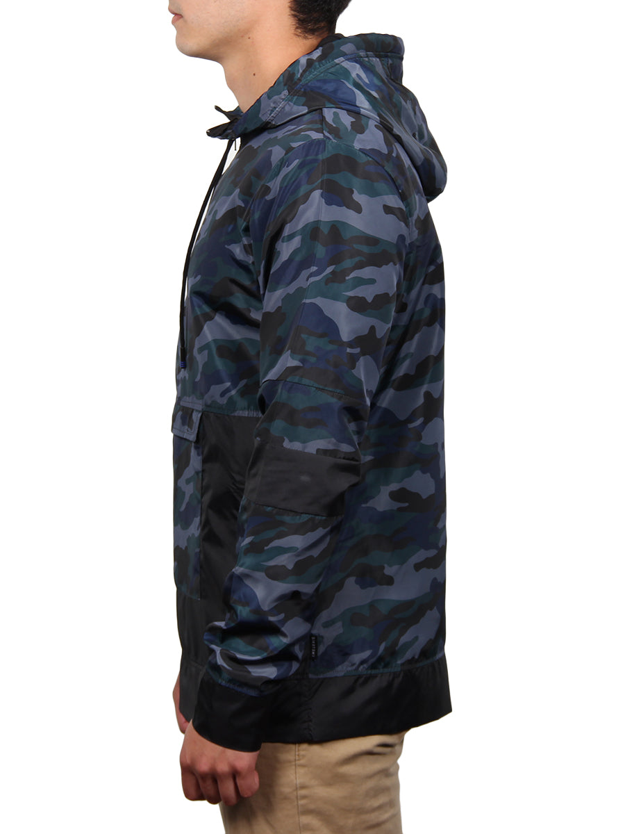 FRESH HALF-ZIP ANORAK  JACKET - BLUE/BLACK  SKU: W2484-0002