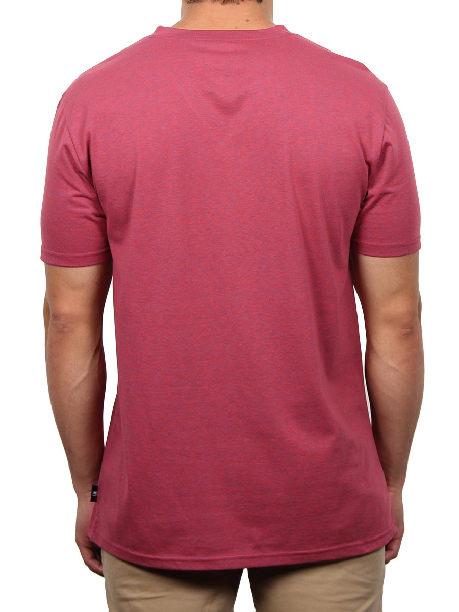 W1047-0047 TRI-GRAVEL JERSEY SS V-NECK