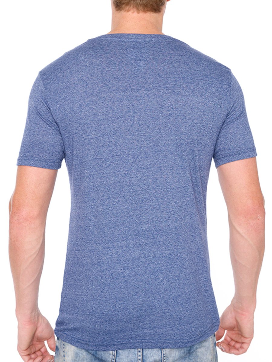 W1047-0047 TRI-GRAVEL JERSEY SS V-NECK