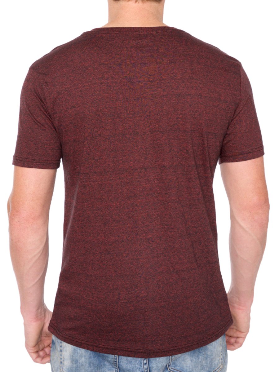 W1047-0047 TRI-GRAVEL JERSEY SS V-NECK