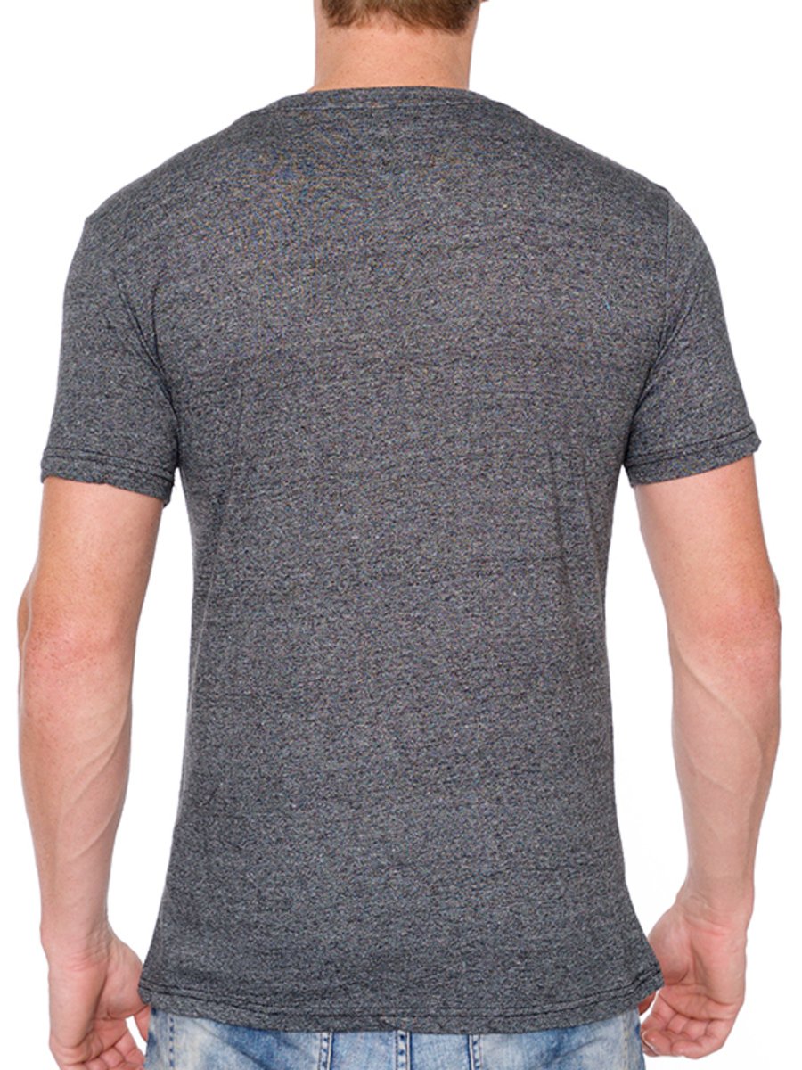 W1047-0047 TRI-GRAVEL JERSEY SS V-NECK