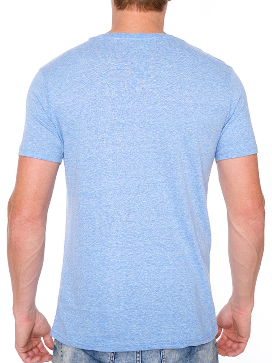 W1047-0047 TRI-GRAVEL JERSEY SS V-NECK