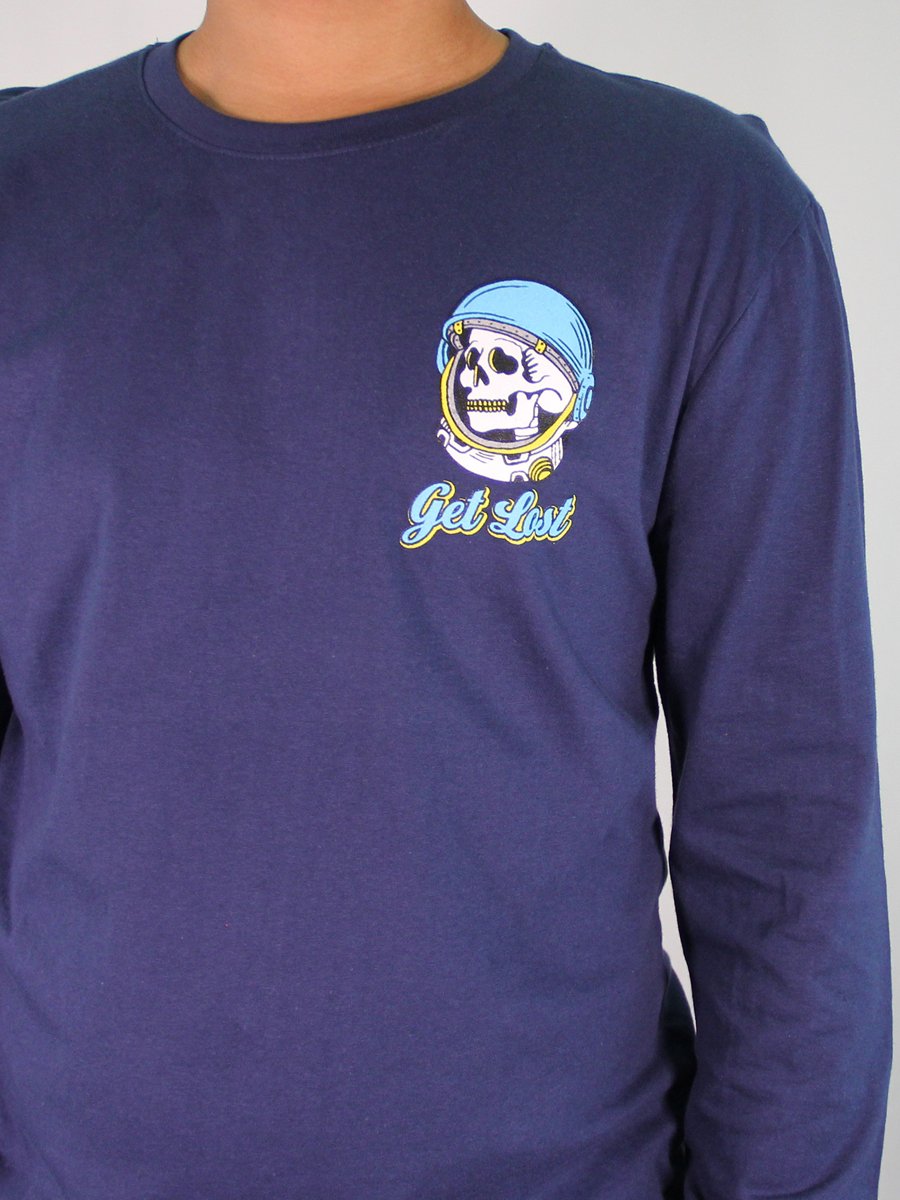 W2448-0601PT TO THE MOON LONG SLEEVE CREW NECK TEE